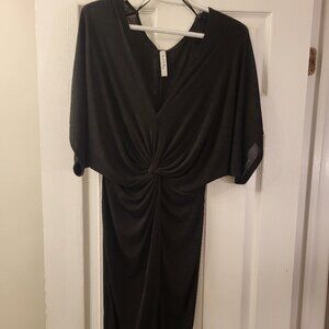 Fitted & flowy mid length cocktail dress